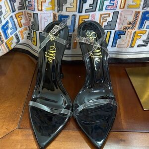 So Me Women's Black and Clear Heels